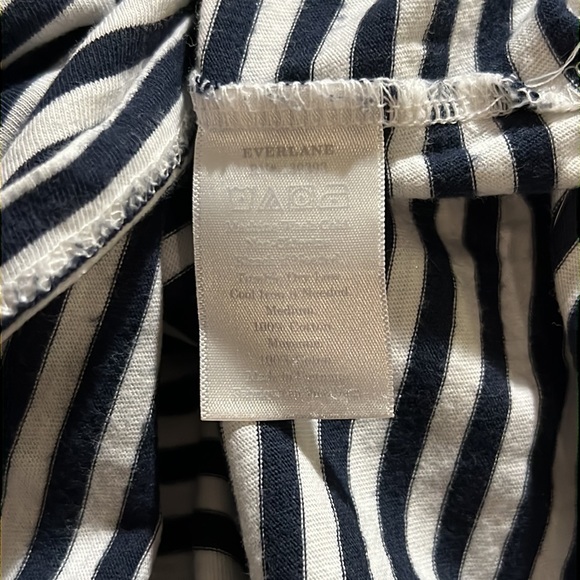 EVERLANE | Striped Racerback Maxi Dress - Navy/White Stripes - Picture 2 of 5